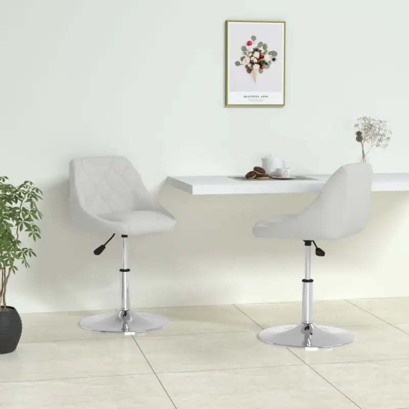 Moderne eetstoel met kunstleren bekleding en comfort - Wit / 2 - Eetkamerstoelen