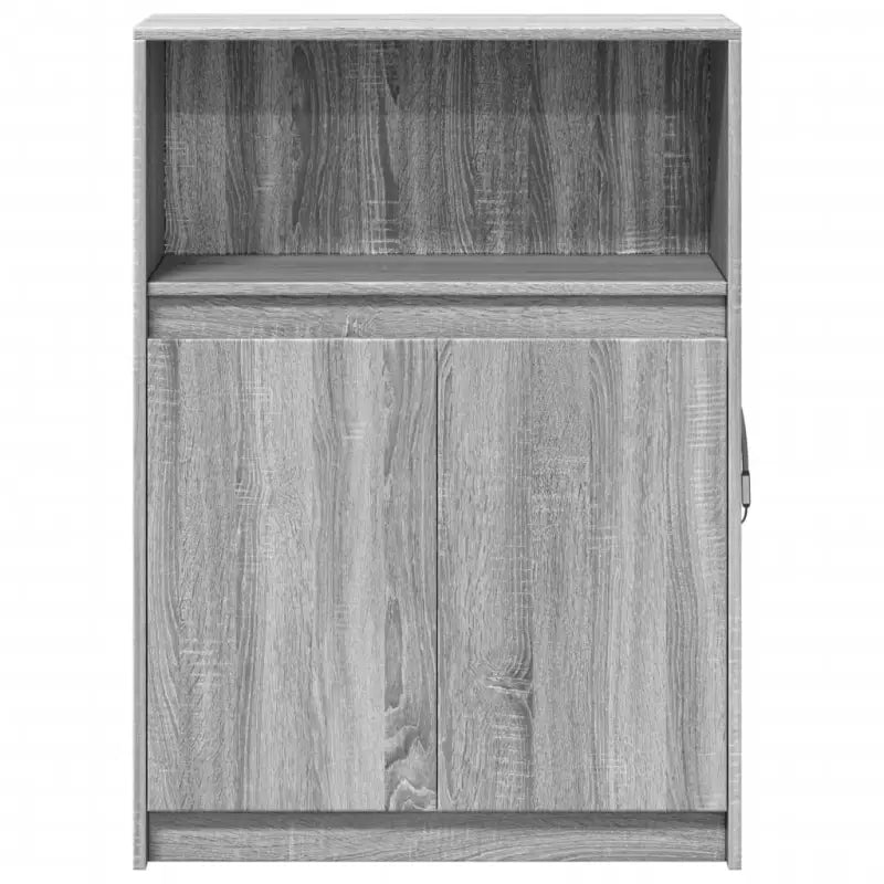 Moderne grijs Sonoma Eiken dressoir met RGB LED-verlichting - Dressoirs & buffetkasten