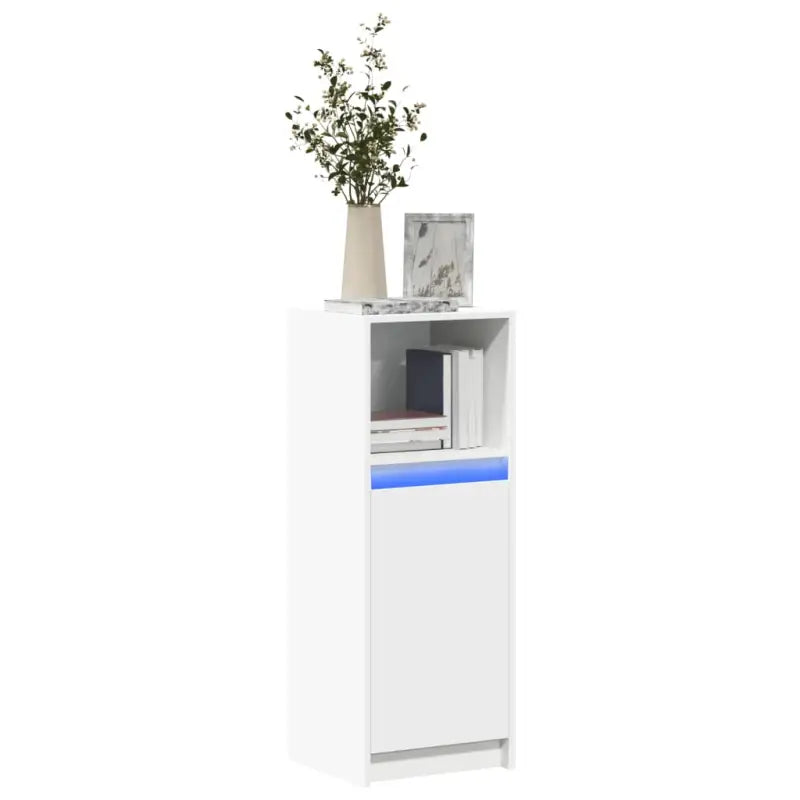Moderne grijs Sonoma Eiken dressoir met RGB LED-verlichting - Wit / 1 / 38 cm - Dressoirs & buffetkasten