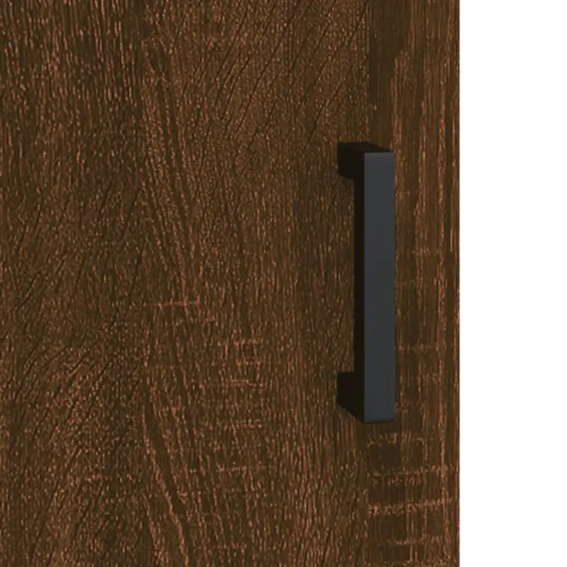 Moderne hoge kast met metalen poten en bewerkt hout - Dressoirs & buffetkasten