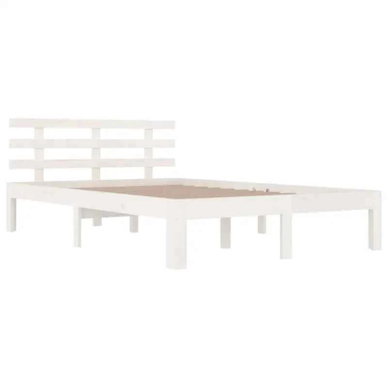 Moderne houten bedframe van massief grenenhout met levering bevat