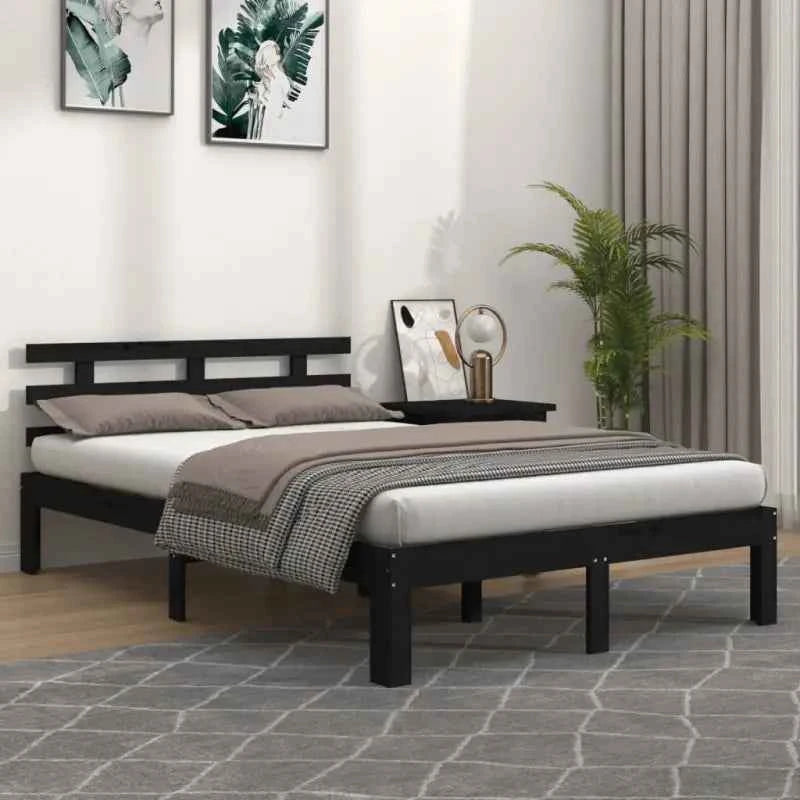 Moderne houten bedframe van massief grenenhout met levering bevat