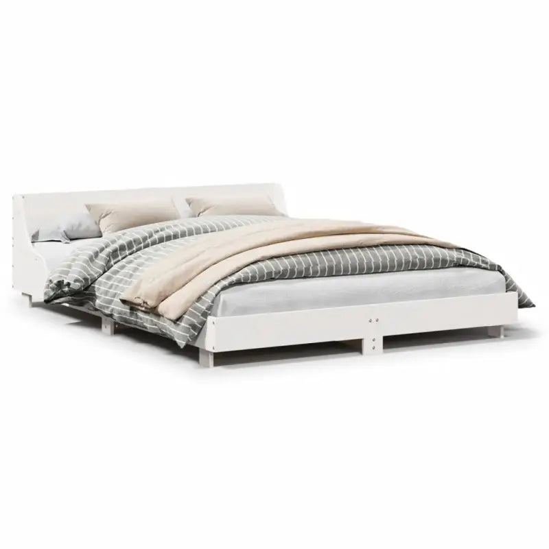 Moderne houten bedframe van massief grenenhout voor een strakke slaapkamer - Bedden & bedframes
