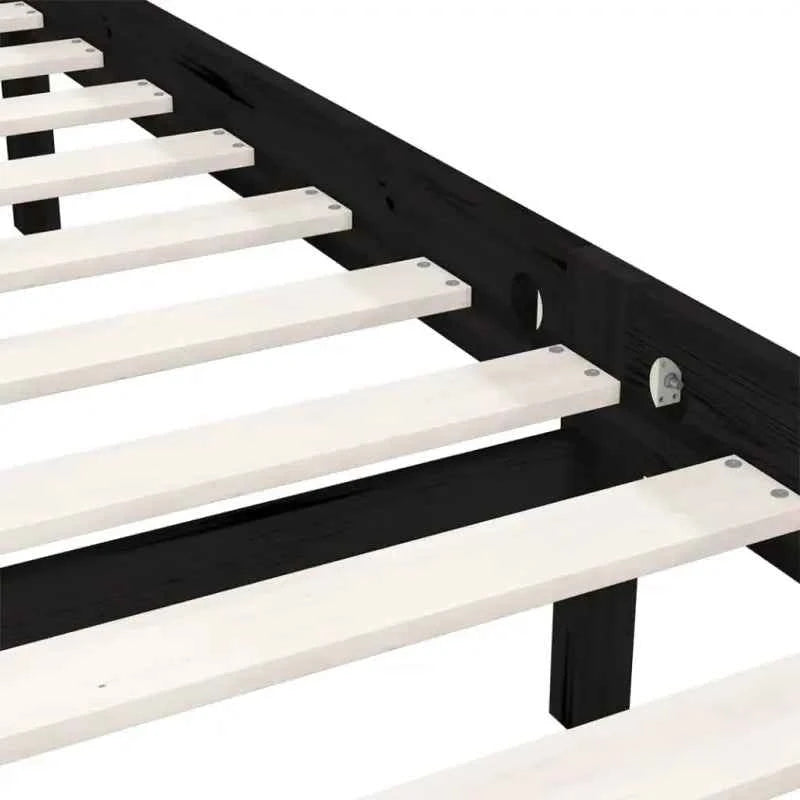 Moderne houten bedframe van massief grenenhout voor stijlvolle slaapkamers