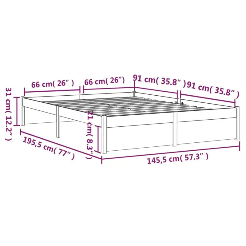 Moderne houten bedframes van massief grenenhout voor een stijlvolle slaapkamer - Bedden & bedframes