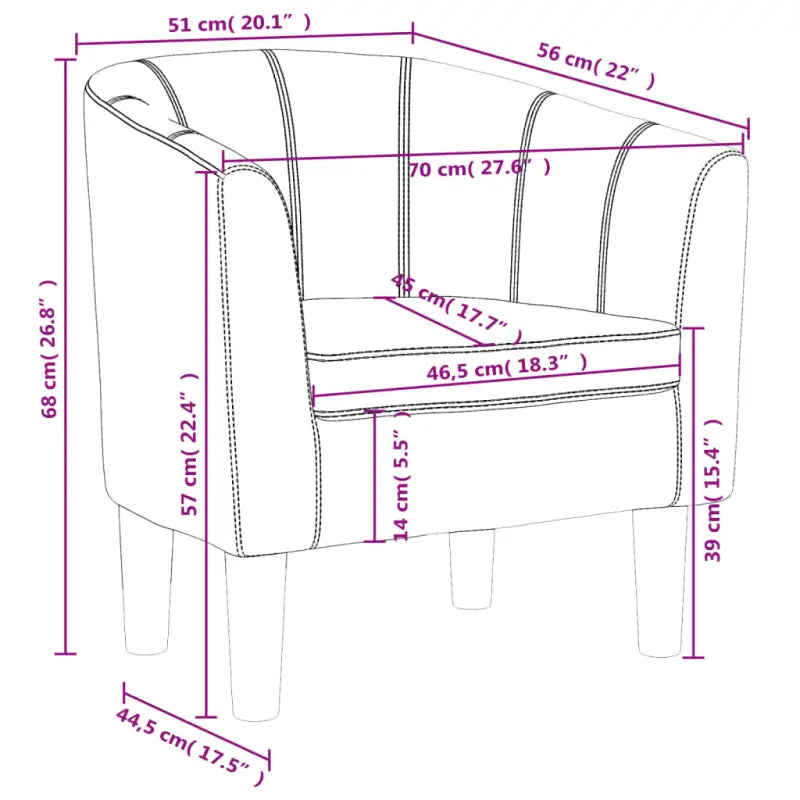 Moderne kuipstoel met duurzaam materiaal voor woonkamer en kantoor - Fauteuils & Relaxfauteuils