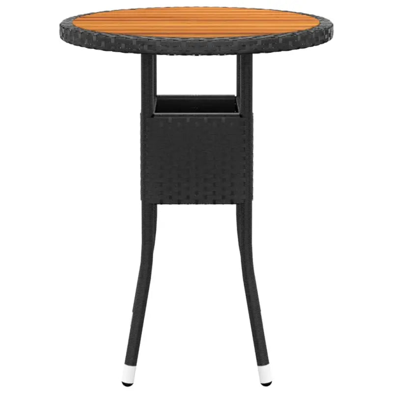 Moderne loungeset met poly rattan en gepoedercoat staal voor buiten - Zwart - Tuinsets