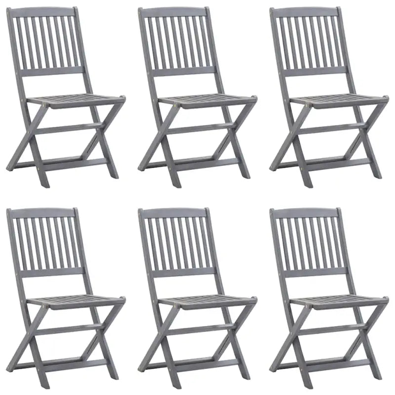 Moderne massief acaciahout tuinstoelen met kussens voor buiten eten - Tuinstoelen