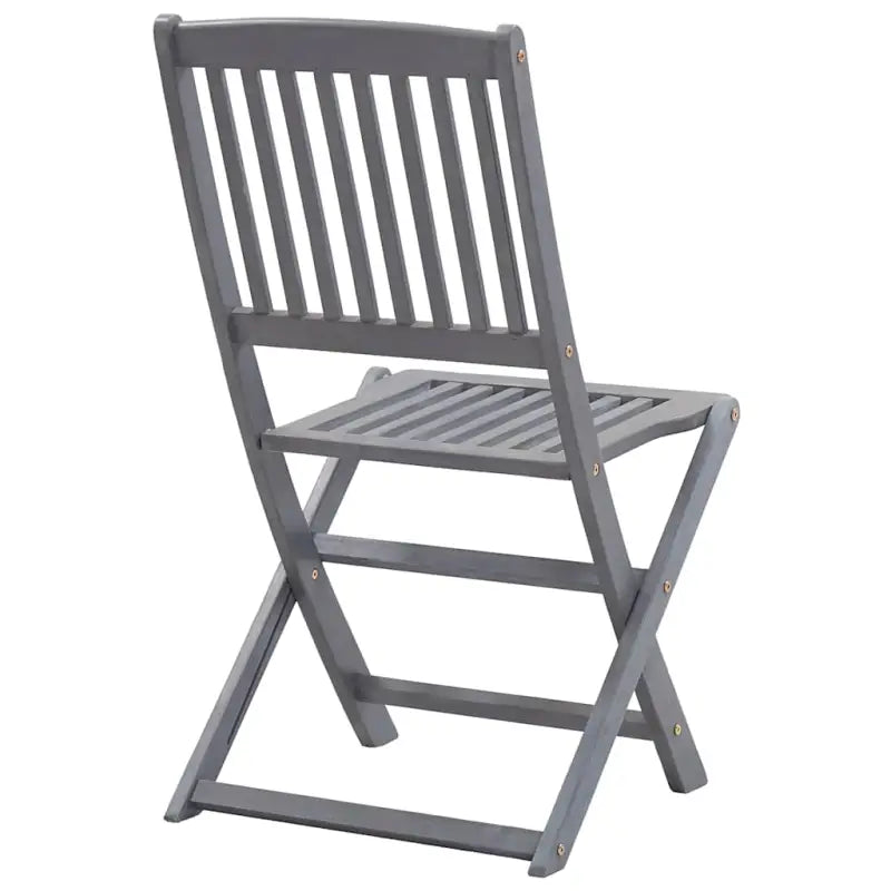 Moderne massief acaciahout tuinstoelen met kussens voor buiten eten - Tuinstoelen