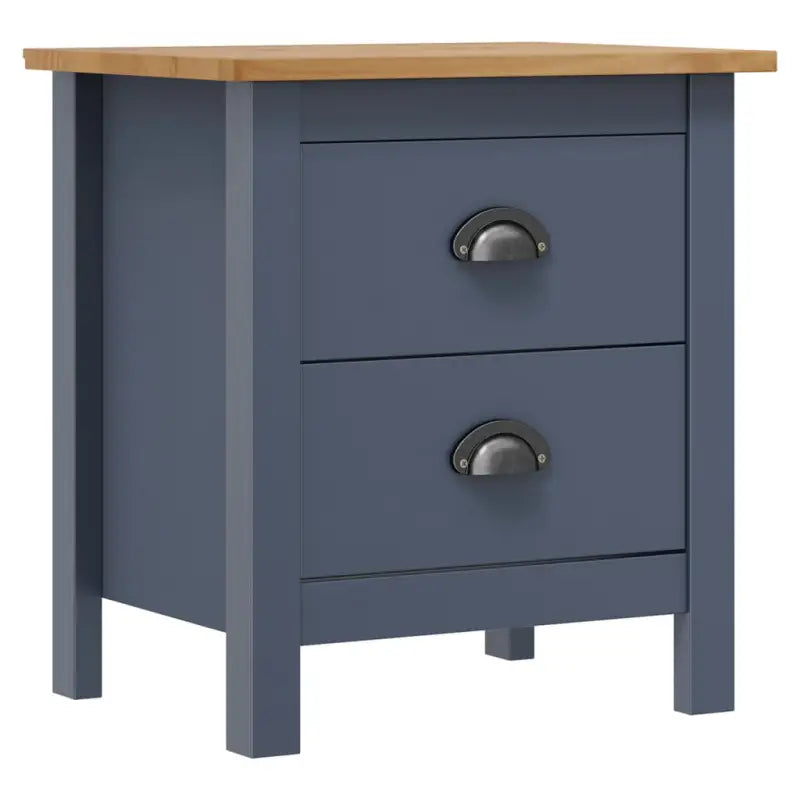 Moderne Nachtkast met Twee Lades voor Organisation en Stijl - Grijs / 1 - Nachtkastjes
