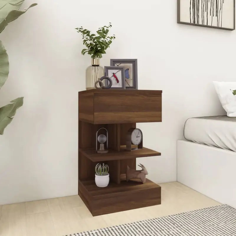Moderne Nachtkastjes met Duurzame Constructie - bruin eikenkleur / 1 - Nachtkastjes