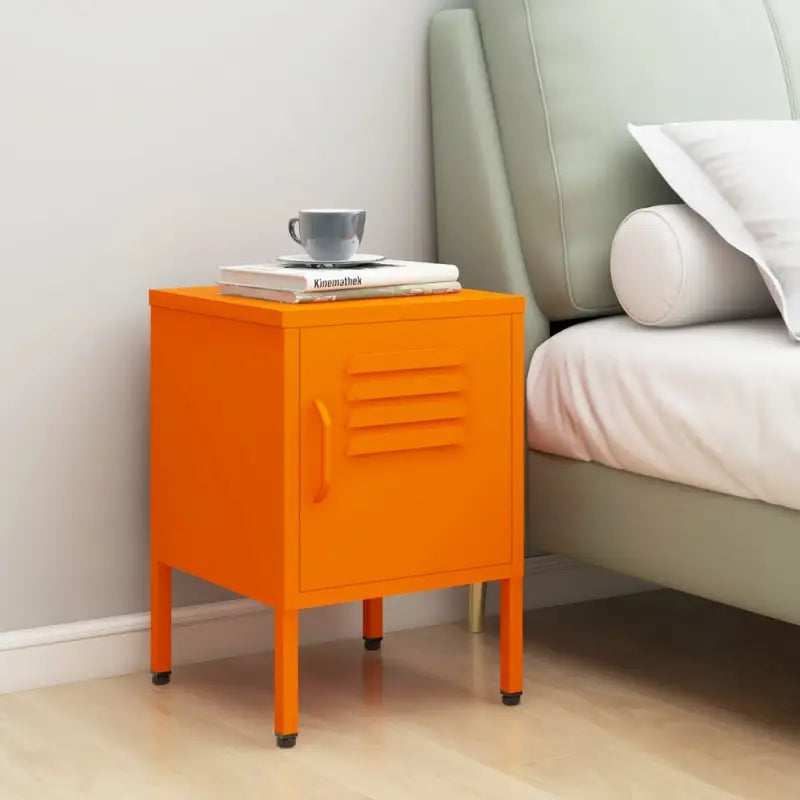 Moderne nachtkastjes met verstelbaar schap voor stijlvolle opbergruimte - Oranje / 1 - Nachtkastjes