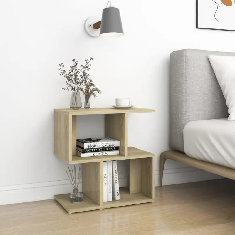 Moderne nachtkastjes van bewerkt hout gemakkelijk schoon te maken - Sonoma eiken / 2 - Nachtkastjes