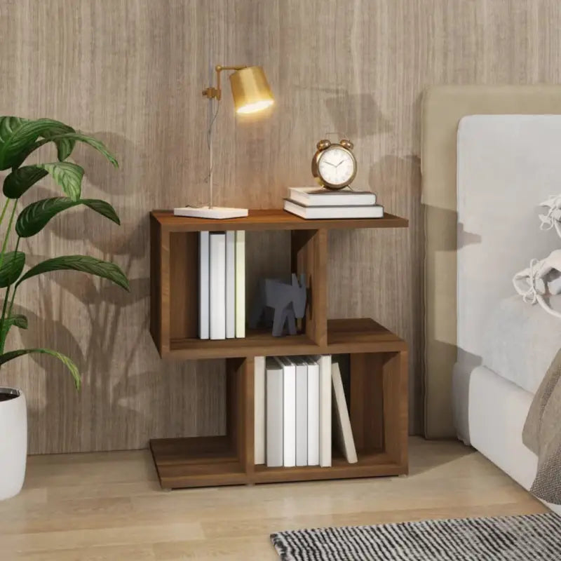 Moderne nachtkastjes van bewerkt hout gemakkelijk schoon te maken - bruin eikenkleur / 1 - Nachtkastjes