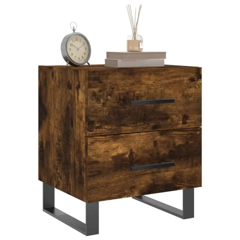 Moderne nachtkastjes van bewerkt hout met duurzame en stevige afwerking - Nachtkastjes