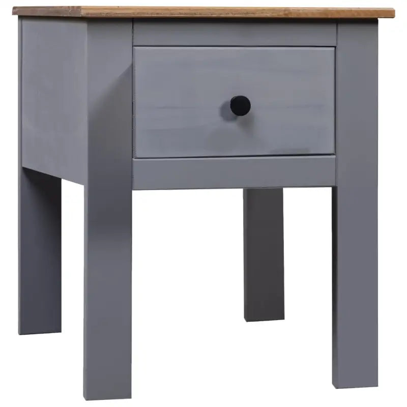 Moderne nachtkastjes van massief grenenhout voor een tijdloos interieur - Grijs / 1 - Nachtkastjes