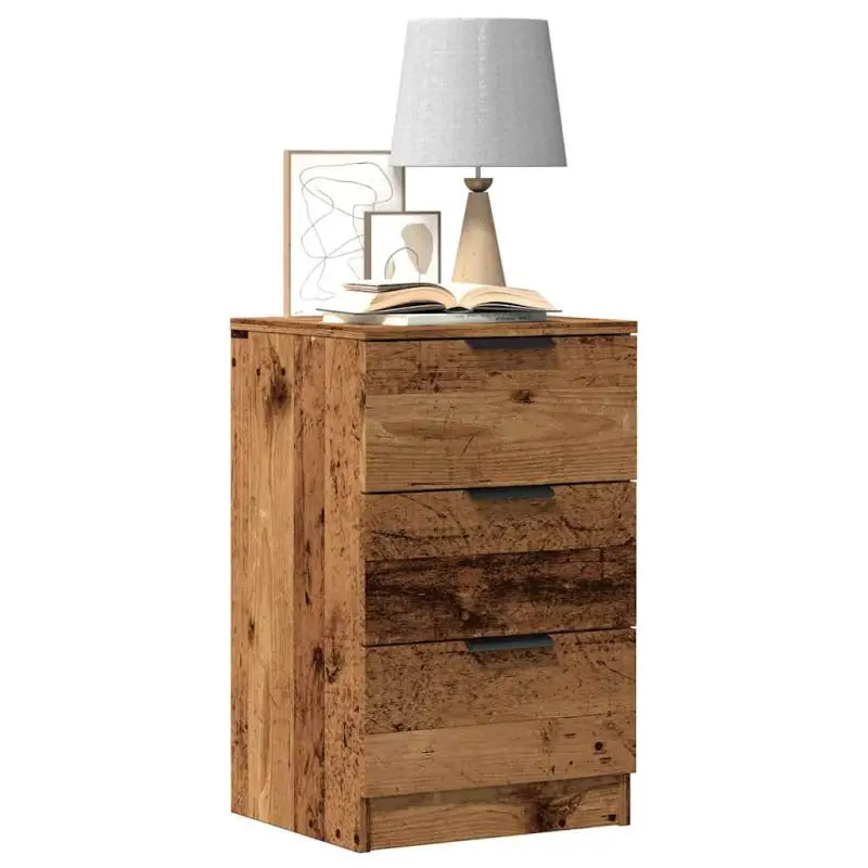 Moderne nachtkastjes voor extra charme en praktisch gebruik - Oud hout / 1 - Nachtkastjes