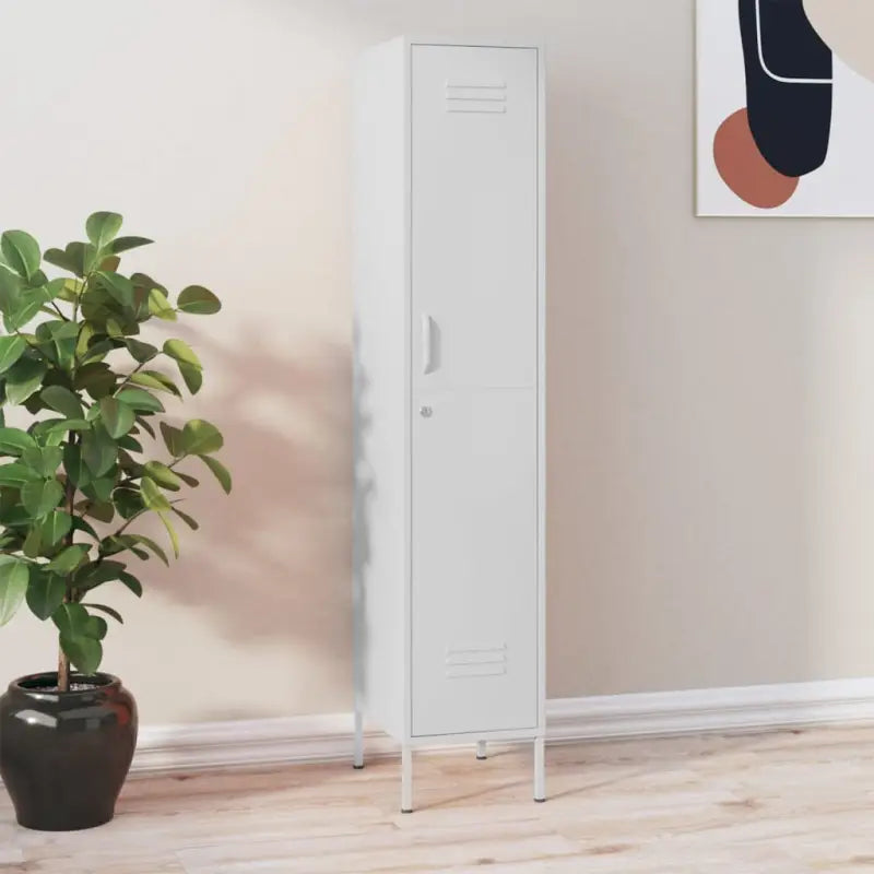 Moderne opbergkast met verstelbare schappen voor kantoor of interieur - Wit / 1 - Opbergkasten & lockerkasten