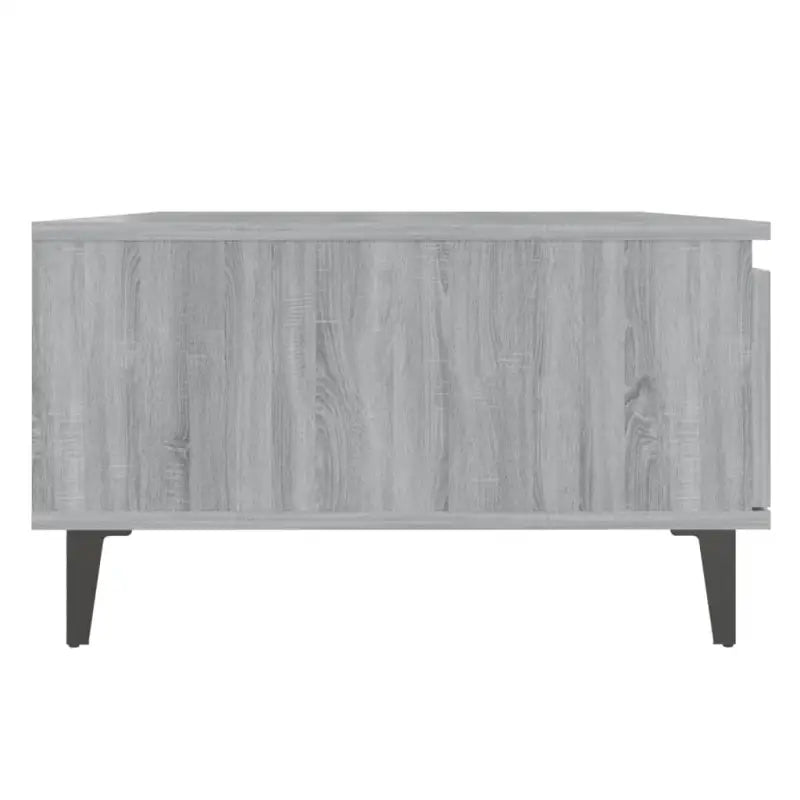 Moderne salontafel in grijs sonoma bewerkt hout met opbergshulp - Salontafels