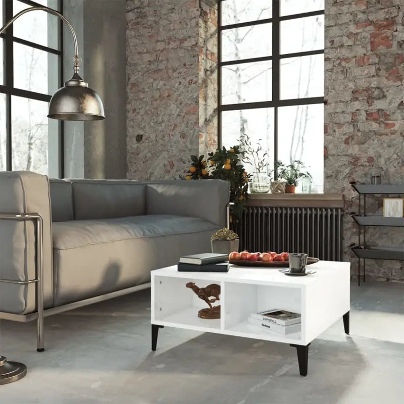 Moderne salontafel met opbergmogelijkheden voor je interieur - Hoogglans wit / 1 - Salontafels