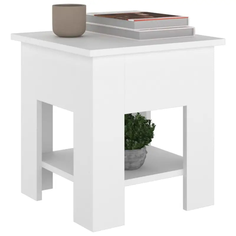 Moderne Salontafel met Opbergvak in Bewerkt Hout - Salontafels