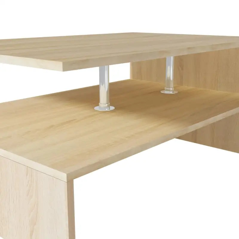 Moderne salontafel van bewerkt hout met PVC-randen - Salontafels