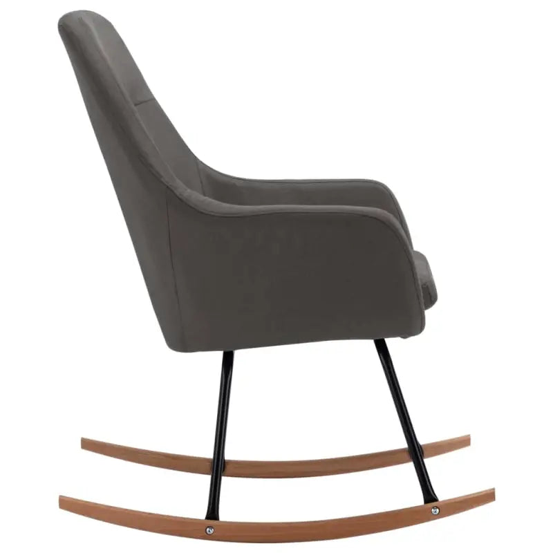 Moderne schommelstoel met zacht bekleding en stabiel metalen frame - Schommelstoelen
