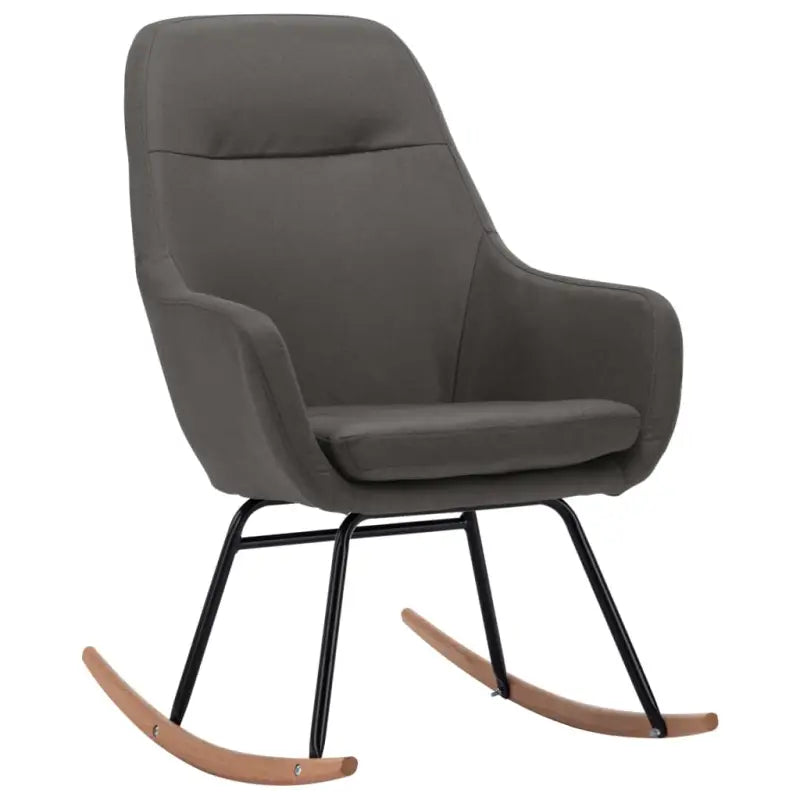 Moderne schommelstoel met zacht bekleding en stabiel metalen frame - Schommelstoelen