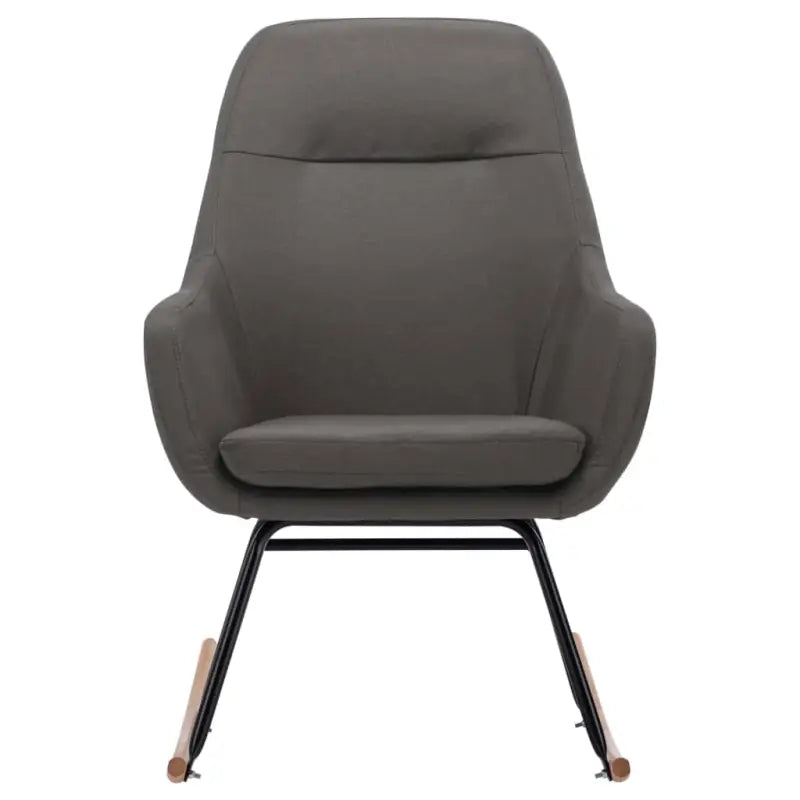 Moderne schommelstoel met zacht bekleding en stabiel metalen frame - Schommelstoelen