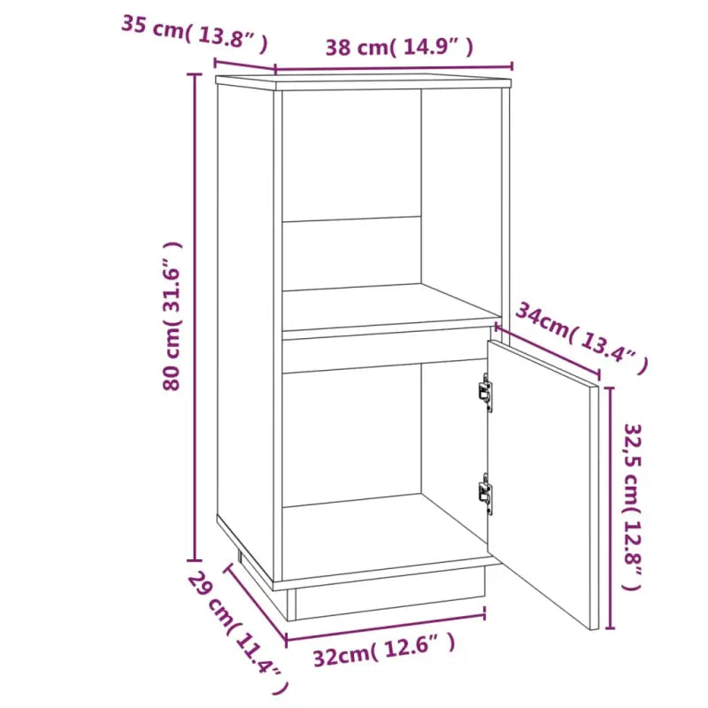 Moderne stijl Dressoir van massief Grenenhout voor een opgeruimd huis - Dressoirs & buffetkasten