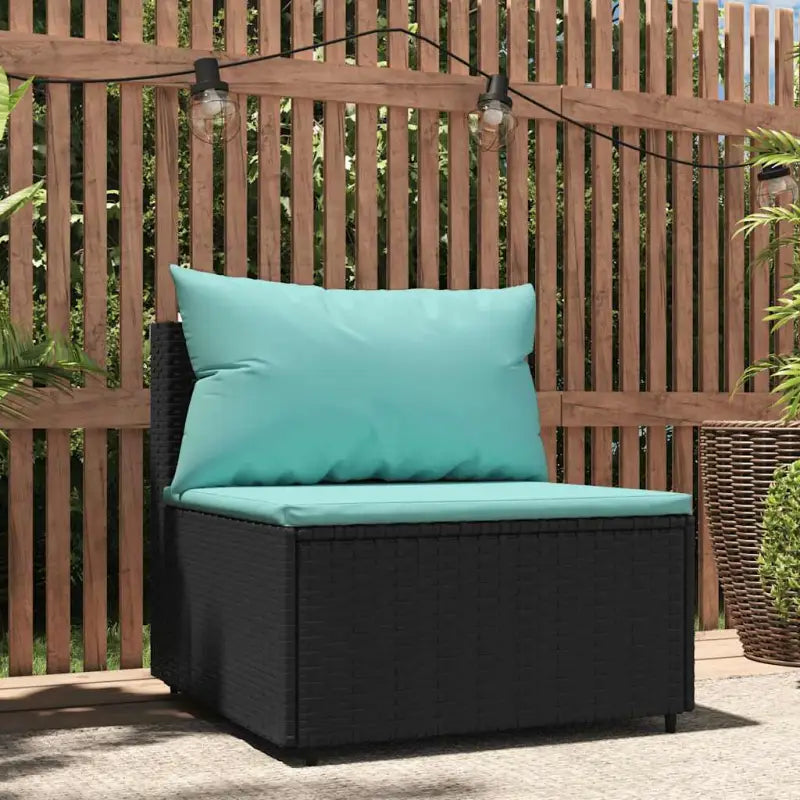 Moderne tuinbank van poly rattan voor dineren en ontspannen - Loungebanken