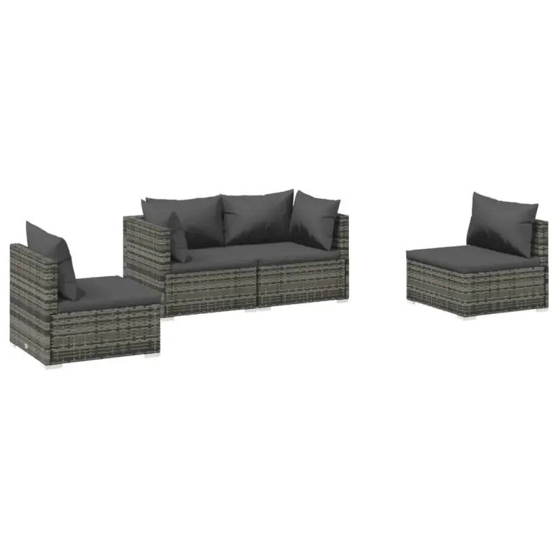 Moderne Tuinset met comfortabele zitkussen en stevige afmetingen - Tuinsets