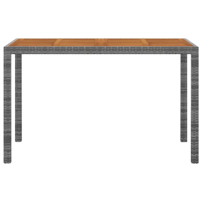 Moderne tuinset met massief acaciahout en wasbare kussenhoezen - Grijs en bruin / 2x armstoel + tafel - Tuinsets