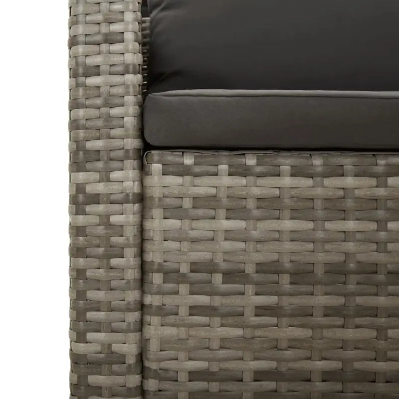 Moderne tuinset met poly rattan en armleuning links - Tuinsets