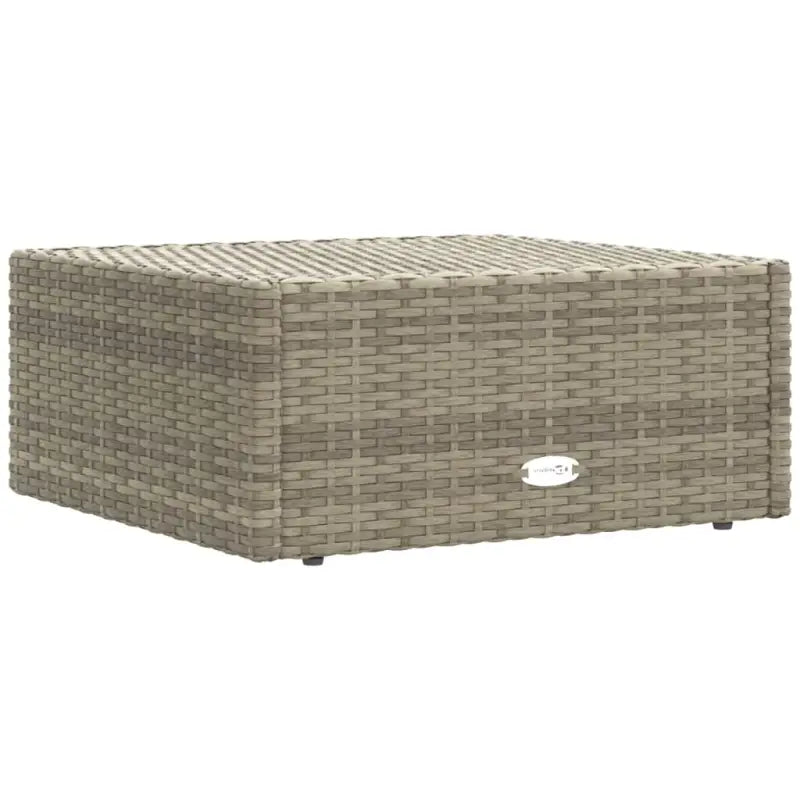 Moderne tuinset met poly rattan en comfortabele afmetingen zitting en rugkussen - 2x hoek + midden + 2x voetensteun
