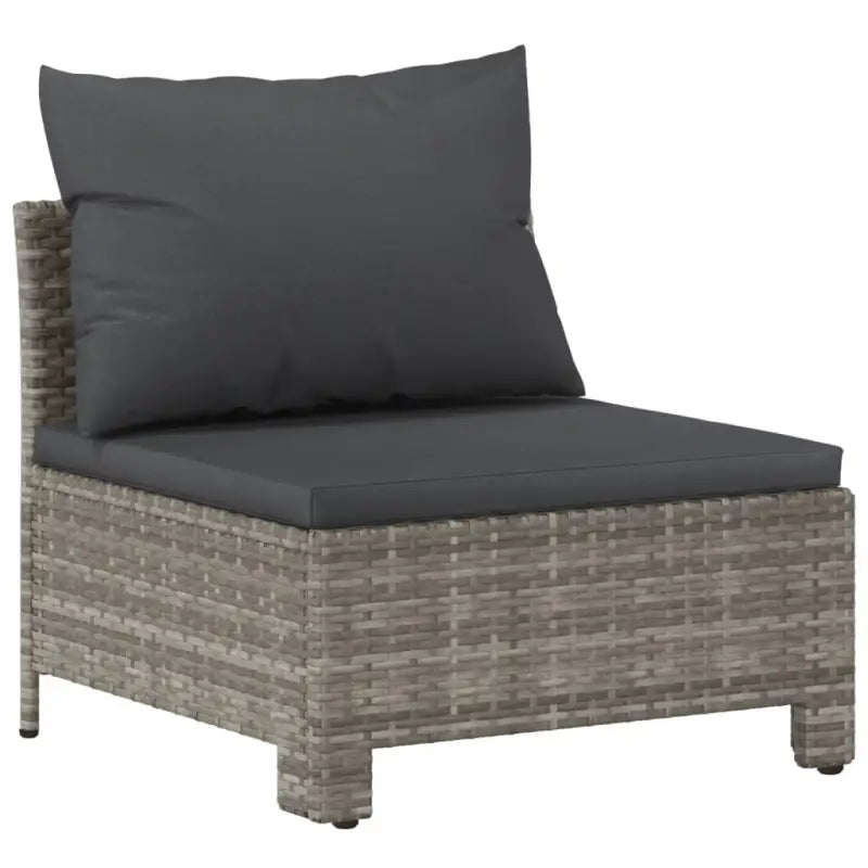 Moderne tuinset met poly rattan en comfortabele armleuning links - Tuinsets