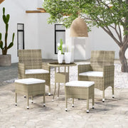 Moderne tuinset met poly rattan en gehard glas voor elke buitenruimte - Tuinsets