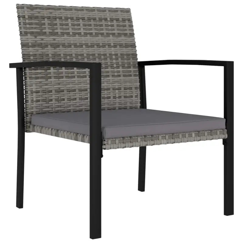 Moderne tuinset met poly rattan en gepoedercoat staal - Tuinsets