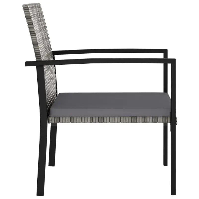 Moderne tuinset met poly rattan en gepoedercoat staal - Tuinsets