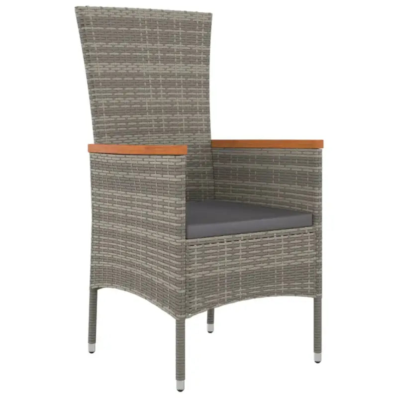 Moderne tuinset met poly rattan en massief acaciahout ontwerp - Tuinsets