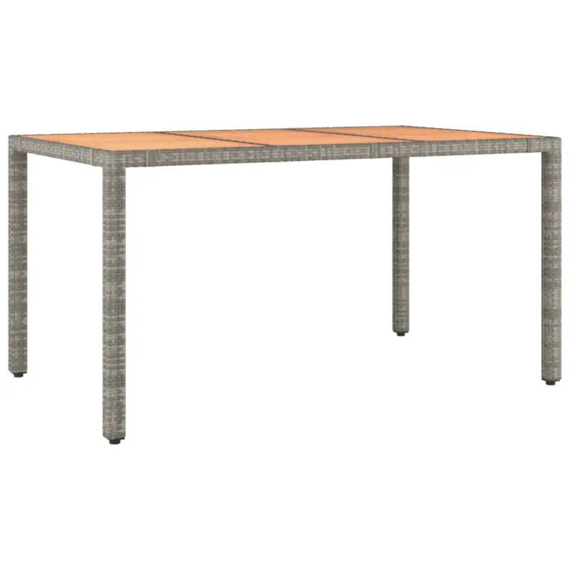 Moderne tuinset met poly rattan en massief acaciahout ontwerp - Tuinsets