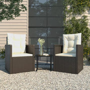 Moderne tuinset met poly rattan voor dineren en ontspannen - Tuinsets