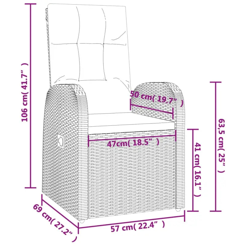 Moderne tuinset met weerbestendig poly rattan voor buitenplezier - Tuinsets
