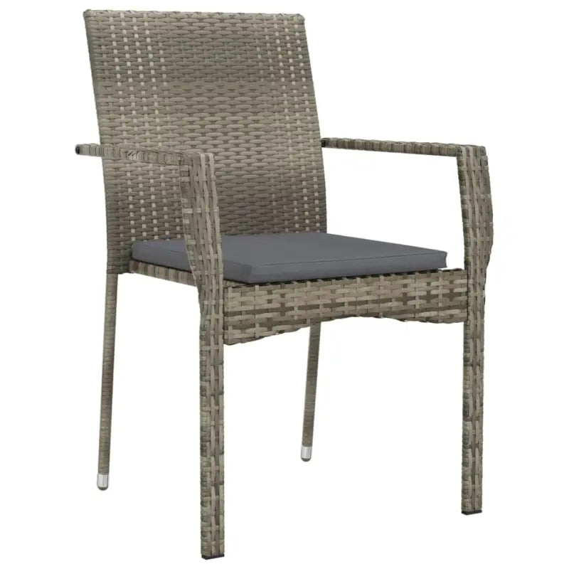 Moderne tuinset van poly rattan met gehard glas en eenvoudig schoonmaken - Tuinsets