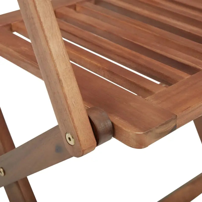 Moderne tuinstoelen set met massief acaciahout voor tuin of terras - Tuinstoelen