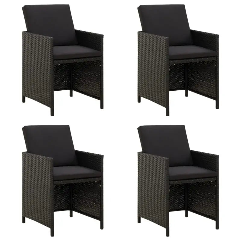 Moderne tuinstoelen voor een stijlvolle tuinset - Zwart / 4 - Tuinstoelen