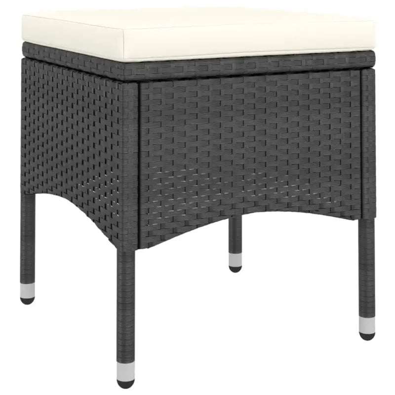 Moderne tuintafel met poly rattan en gehard glas voor buitengebruik - Tuinsets