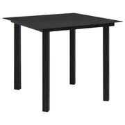 Moderne Tuintafel met Stalen Frame voor Tuin en Eetkamer - 80 x 80 x 74 cm / 1 - Tuintafels