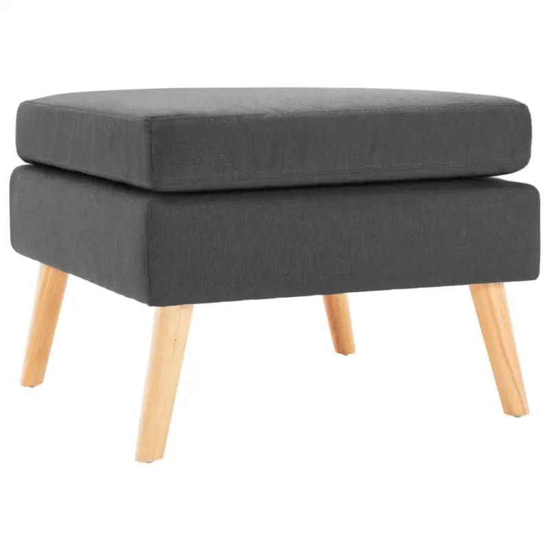 Moderne voetenbankje met zacht stoffen bekleding en comfortabel kussen - Poefs