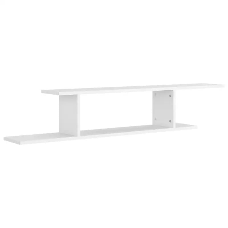 Moderne wandplank van bewerkt hout voor tv en accessoires - Wandplanken